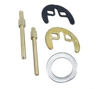 Kit di fissaggio per rubinetto miscelatore per lavello da cucina con bullone in ottone M8, rondella in gomma, dadi in rame e piastra chiave per un impianto idraulico sicuro