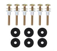 Kit di fissaggio per serbatoio WC in acciaio al carbonio, include bulloni e guarnizioni per integrità strutturale tra le superfici del serbatoio e della vasca