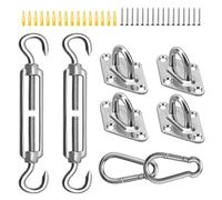 Kit di Fissaggio per Tende, 304 Acciaio inossidabile Kit di Fissaggio per Tenda da Sole Per vele ombreggianti quadrate e triangolari, M5