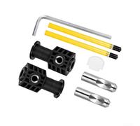 Kit di fissaggio per WC con viti in nylon resistenti | Staffa Hardware Set per installazione sicura Bianco e Nero Componenti inclusi Guida completa