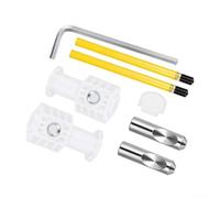 Kit di fissaggio per WC con viti in nylon resistenti | Staffa Hardware Set per installazione sicura Bianco e Nero Componenti inclusi Guida completa