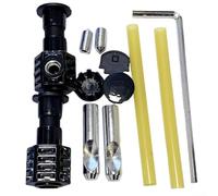 Kit di fissaggio per WC da appendere alla parete, montaggio a parete, bulloni di montaggio a scomparsa, in acciaio inox, resistenti ancoraggi per WC con manicotto in plastica (chiave 220+tubo-B)