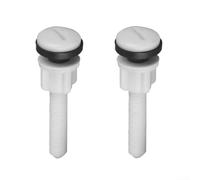 Kit di fissaggio per WC in plastica con rondelle, confezione da 2 bulloni per cerniere per sedile WC, bulloni per accoppiamento chiuso, raccordi per sedile WC, 80 mm di fissaggio per riparare il