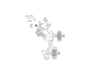 Kit di fissaggio posteriore sram gx 2x11 speed