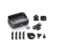 SW-Motech Kit di montaggio GPS universale con valigia Navi - Incluso braccio di presa da 2", per filettatura manubrio/specchietto
