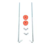 Kit di Fissaggio Universale per Batteria Cromata per Autoveicoli con Bulloni a Gancio a J, Dadi, Rondelle, Accessori,Test e ricarica della batteria
