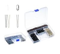 Kit di forcine per capelli laterali, tra cui forcina in ferro e fasce elastiche per capelli, per donne, vari stili di capelli, strumento per intrecciare con scatola