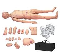 Kit di formazione medica per adulti, bambola per assistenza infermieristica multifunzionale, simulatore di assistenza al paziente a grandezza naturale da 170 cm per studenti, bambola per inf