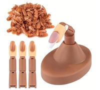 Kit di formazione unghie artificiali con piattaforma stabile tattili realistici superfici intercambiabili punte intercambiabili per studio domestico salone pratica design innovazione manicure