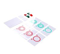 Kit di Formazione Visiva Convergenza Divergenza per la Coordinazione Oculare e il Controllo Binoculare a Casa, Include 6 Carte e Occhiali