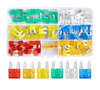 Kit di Fusibili per Auto e Camion, Ehuihuan, 120 Pezzi, Materiale Lega di Zinco, Specifiche 5A/10A/15A/20A/25A/30A, Include Estrattore di Fusibili