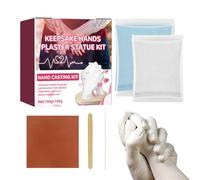 Kit di Fusione a Mano in Gesso - Set di stampi per Mano e Piede in Gesso | Anniversario e Matrimonio Regalo ricordo | Memoria di Fai -da -Te per Coppie, Genitori e Nonni | Arredamento Natalizio