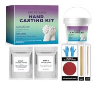 Kit di fusione a mano, kit fai da te 3D per stampi a mano, regalo ricordo per coppie, famiglie, bambini, lei lui, scultura di memoria personalizzata, kit di stampaggio a mano per matrimoni