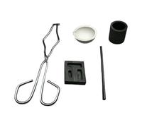 Kit di fusione per crogiolo - Mescolare il bastone del crogiolo Casting Lingotto Pinze per la lavorazione dei metalli | Kit di fusione della torcia in grafite con funzione fai da te per officina