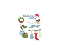 Sizzix 664702-Set di Fustelle Thinlits, 20 Pezzi, Decorazioni Natalizie, Multicolor, Taglia unica