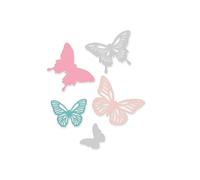 Kit di fustelle thinlits - SIZZIX - Farfalle - 5 pz - Taglio preciso - Ideale per scrapbooking