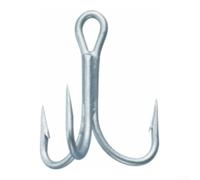 Kit di ganci per pesca a traina in acqua salata, 5 pezzi, con 4 rivestimenti anticorrosione resistenti alla rottura e punto di macinazione manuale di precisione (3/0#)