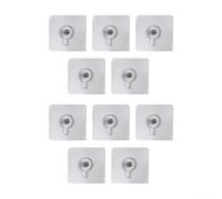 Kit di ganci per quadri da parete, 10 adesivi acrilici a vite, per appendere cartongesso, supporti pesanti oltre 5 kg, adatti per pareti in cemento e legno (lunghezza vite 6 mm)