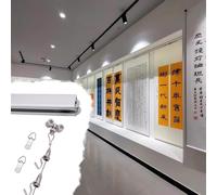 Kit di ganci regolabili per quadri, sistema di sospensione a doppio binario per galleria, camera da letto, ufficio, capacità di carico 60 kg, cavo 0,5 m, binario da 162 cm