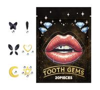 Kit di gemme per denti brillanti,Kit di gemme per denti | Kit di gemme di per gioielli per la decorazione dei denti,Accessorio in riflettente per denti rimovibili per principianti e appassionati di be
