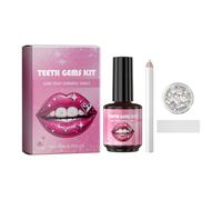 Kit di Gemme per Denti, Gemma dei Gioielli del Dente, DIY Tooth Gem Kit, Gemme Denti Ornamenti Denti, Set di Diamanti per Decorare Denti e Unghie per Principianti, 11