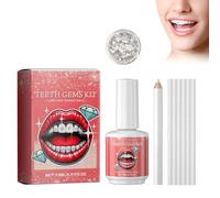 Kit di Gemme per Denti, Gemma dei Gioielli del Dente, DIY Tooth Gem Kit, Gemme Denti Ornamenti Denti, Set di Diamanti per Decorare Denti e Unghie per Principianti, 12
