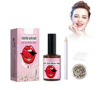Kit di Gemme per Denti, Gemma dei Gioielli del Dente, DIY Tooth Gem Kit, Gemme Denti Ornamenti Denti, Set di Diamanti per Decorare Denti e Unghie per Principianti, 07