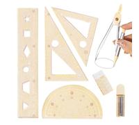 Kit Di Geometria Per Studenti - Righello Capybara Kids Scuola,Misuratore Trasparente Per Apprendimento Studio Scuola Università Scrittura Aula Esami Casa Arte Ragazza Ragazzo