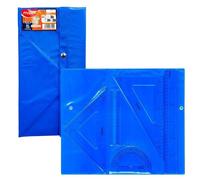 Kit di Geometria Trasparente Technic 4 Pezzi Maped con Borsa di Trasporto