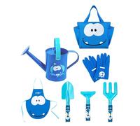 Kit di Giardinaggio per Bambini,Rastrello Annaffiatoio per Piantumazione | Set Di 7 Attrezzi Da Giardino Per Bambini,per Aiuola Prato Balcone Giardino Asilo Fattoria