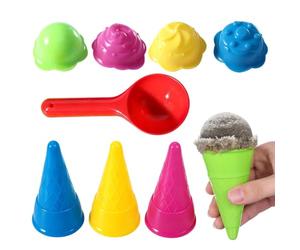 Kit di giocattoli con la sabbia: stampo per cono , set di palette per | Giocattoli da spiaggia per ragazze per il nel cortile, picnic, campeggio, viaggi all'aperto, feste, riunioni di famigli