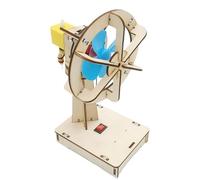 Kit di giocattoli scientifici per - Giocattolo sperimentale con ventilatore oscillante, attività di apprendimento di circuiti in legno per pensiero logico, educazione STEM, set di gioco CR