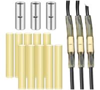 Kit di giunzione per pompa sommergibile con terminali a pressione a freddo e tubi termorestringenti per collegamenti impermeabili e cavi, 3 pezzi