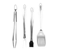 Kit di griglia in acciaio inossidabile robusto design di gancio resistente alla ruggine Strumenti per grill barbecue per le feste in campeggio cottura all'aperto