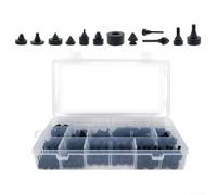 Kit di guarnizioni a clip per paraurti automobilistico, con due quantità, 160 e 195 pezzi, per ammortizzatori e esigenze di montaggio (160 pezzi)