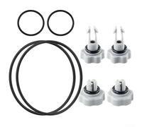 Kit di guarnizioni di ricambio per pompa filtrante, 1 set per 2500 GPH, compatibile con sistemi a sabbia INTEX, O-Ring valvola per sedimenti d'aria, parti in plastica, manutenzione piscina