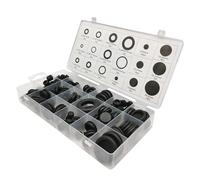 Kit di guarnizioni elettriche in gomma nera, 125 pezzi, 18 misure, per proteggere fili e cavi in gomma