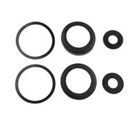Kit di guarnizioni in pelle, 2 pezzi, 90, con 2 coperture per pistone e 4 O-ring per pompa con manico tipo 90, manicotto in pelle marrone 90 mm superiore 60 mm inferiore