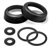Kit di guarnizioni in pelle per pompa con manico tipo 90, con copertura del pistone in pelle bovina e guarnizione ad anello in gel di silice per pompa a mano dell'acqua, parti di ricambio nere