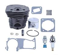 Kit di guarnizioni per cilindro a foro grande da 44 mm per motore motosega HUS 350 346 351 353 Compressione ed efficienza migliorata in metallo Facile installazione Ricostruzione completa del motore