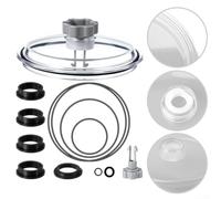 Kit di guarnizioni per coperchio e guarnizione per filtro a sabbia da 30,5 cm, 16 pezzi, compatibile con SF80110-1, guarnizione O-ring a prova di perdite, manutenzione piscina