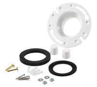 Kit di guarnizioni per WC RV a prova di perdite, in ABS, flangia bianca e | Plastica ABS di alta qualità, resistente all'usura, prestazioni di lunga durata, tenuta ermetica, facile da pulire