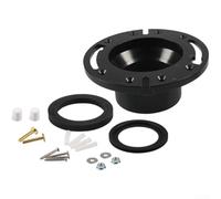 Kit di guarnizioni per WC RV a prova di perdite, in ABS, flangia bianca | Plastica ABS di alta qualità, resistente all'usura, prestazioni di lunga durata, tenuta ermetica, facile da pulire