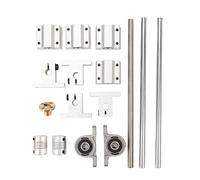 Kit di Guida Lineare Asta T8x8 con Supporto SC8UU, Accessori per Movimento Lineare, Acciaio Inox 304 a Basso Attrito, Alta Resistenza per Stampanti 3D e Macchine da Incisione Autom (8-250)