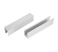 Kit di guide in alluminio sostenibile per applicazioni solari, perfettamente progettato per adattarsi a pannelli di varie dimensioni su tetti piatti (set da 35 mm)