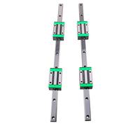 Kit di guide lineari 2 pezzi HGR20-2000mm Guide di scorrimento lineari con blocco cuscinetto carrello HGH20CA Guida lineare Parti CNC ad alta precisione e basso rumore per macchine e artigianato fai