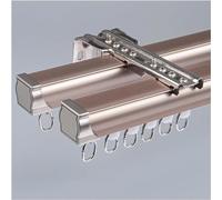 Kit di guide per tende a doppio binario resistente, in alluminio, montaggio a soffitto/pareti, 4 x 150 cm/600 cm, facile installazione, versatile per casa/ufficio