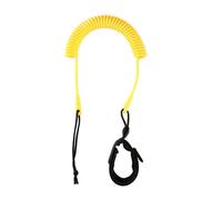 Kit di guinzaglio a spirale per tavola da surf da 3 m, per paddleboarding, resistente e confortevole, per sport acquatici (giallo)