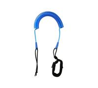 Kit di guinzaglio a spirale per tavola da surf da 3 m, per paddleboarding, resistente e confortevole, per sport acquatici (blu)
