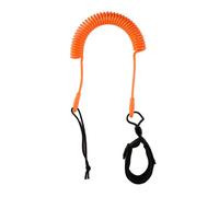 Kit di guinzaglio a spirale per tavola da surf da 3 m, per paddleboarding, resistente e confortevole, per sport acquatici (arancione)
